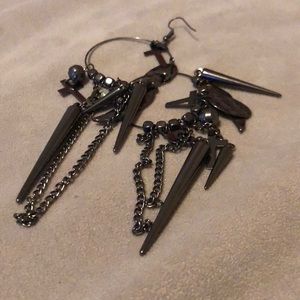 Gothic punk earrings